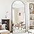 Suidia Arched Full Length Mirror, 59"x19" Floor Mirror Freestanding, Floor Standing Full Body Mirror with Stand for Bedroom, Hanging Mounted for Living Room Cloakroom, Black