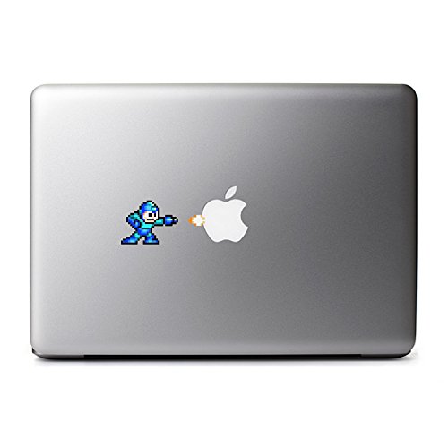 Retro 8-Bit Mega Man (Modern Colors) Decal for MacBook, iPad Mini, iPhone 5S, Samsung Galaxy S3 S4, Nexus, HTC One, Nokia Lumia, Blackberry