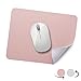 Mouse Pad ATAILORBIRD Dual-Sided Mat Waterproof PU Leather Mousepad 10.6"x8.2"for Home Office, Pink and Silver