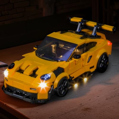 Brickshining LED Lighting Compatible with Lego 77239 Speed Champions Porsche 911 GT3 RS Super Car,Light Kit Compatible with Lego 77239,NOT Included The Model Set