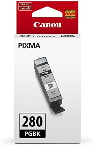 Genuine Canon CLI-281 5-Color Ink Tank Combo Pack with 5 x 5 Photo Paper (2091C006) Canon PGI-280 Pigment Black Ink Tank (2075C001)