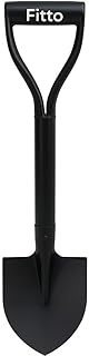 Fitto Black Metal Blade Shovel with Sturdy Handle and D-Grip