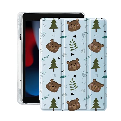 Coque iPad 9e génération transparente à veille automatique et fente stylet
