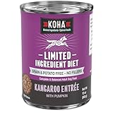 KOHA Limited Ingredient Diet Kangaroo Entrée for Dogs - Grain Free Wet Dog Food with No Fillers - Sensitive Stomach Kangaroo Dog Food, 13 oz - Trial Pack (3 Cans)