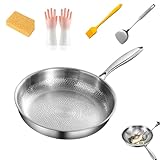 sarten bra titanium non stick opiniones Cocina saludable, baja en grasas y sin recubrimiento: La superficie lisa de titanio permite freír con mucha menos grasa. Esta sartén de titanio sin recubrimiento promueve una dieta más consciente y baja en grasas, a la vez que ofrece una experiencia antiadherente natural, sin recubrimientos químicos.