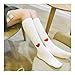 Produktbild Socks Frauen-Liebe-Herz-Strümpfe Overknee Socks.Cotton Lolita Nette Hold-Ups Strumpfhosen Medias De Mujer Meia Arras socken (Color : Gold, Size : One Size)