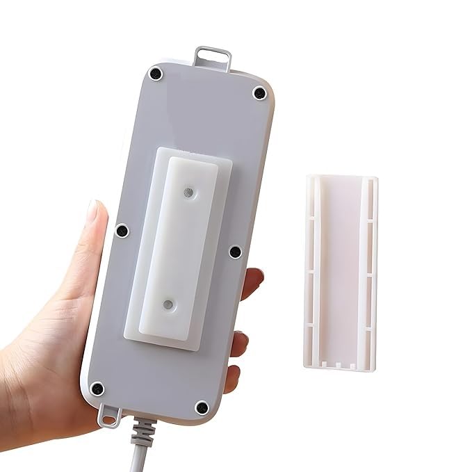 SMTPTL Self-Adhesive Power Strip Holder–Adjustable Wall Mount Organizer for Power Strips,Wi-Fi Routers,Remote Controls–Strong Sticker Mount,No Drilling Required–Cable Management for Home&Office (1)-picture-12