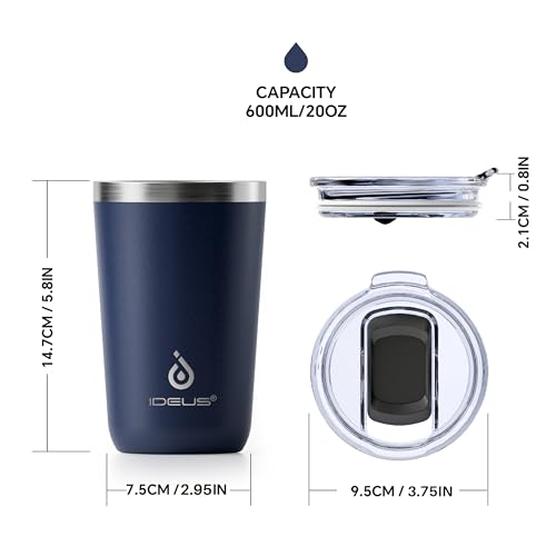 Gobelet bleu marine Ideus anti rayure pour machine expresso - 7