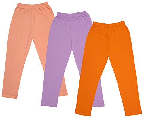 Image of indi weaves Girls Super Soft Cotton Solid Capri Pants Pack of 2
