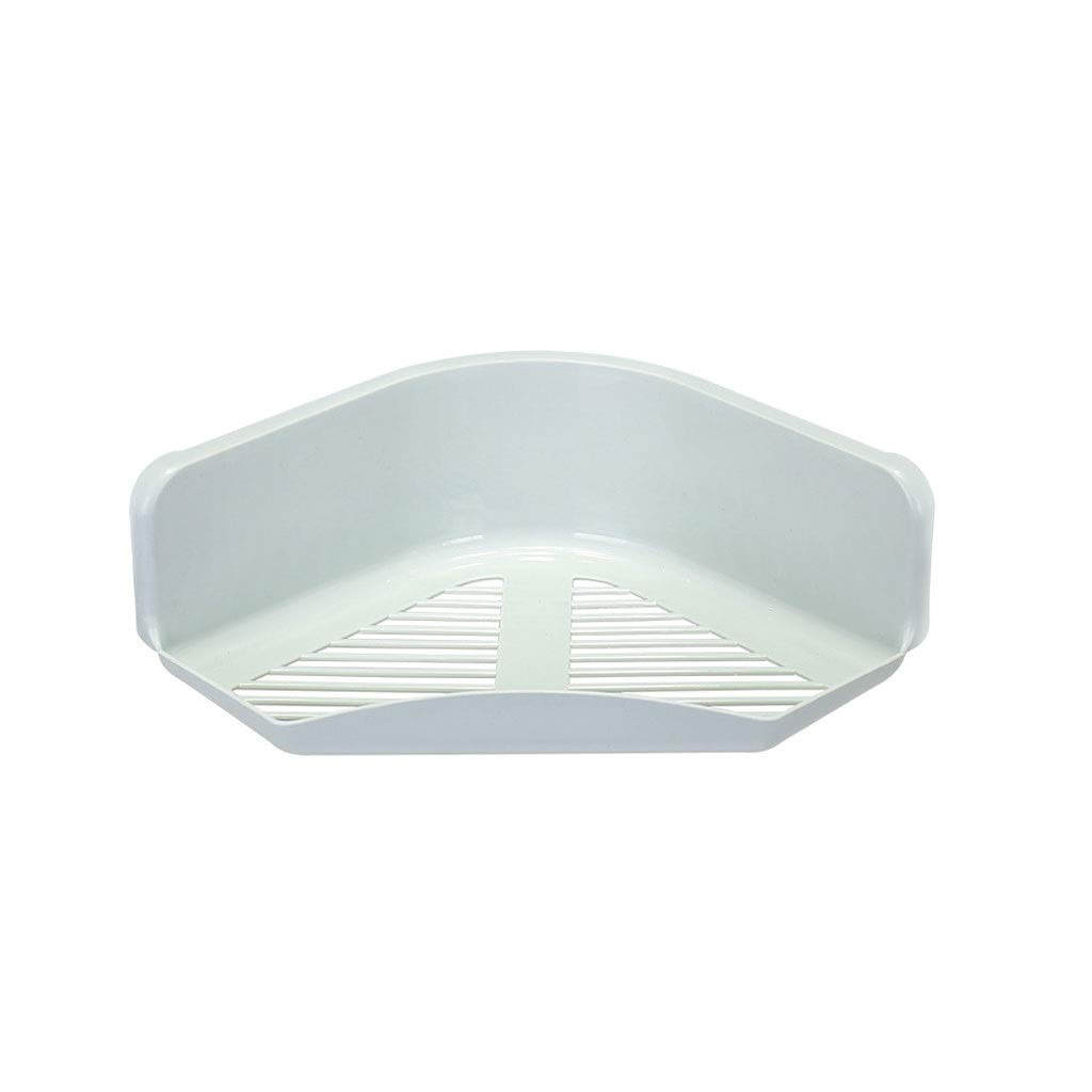 Panier de salle de bains d'angle bleu pour une routine matinale zen