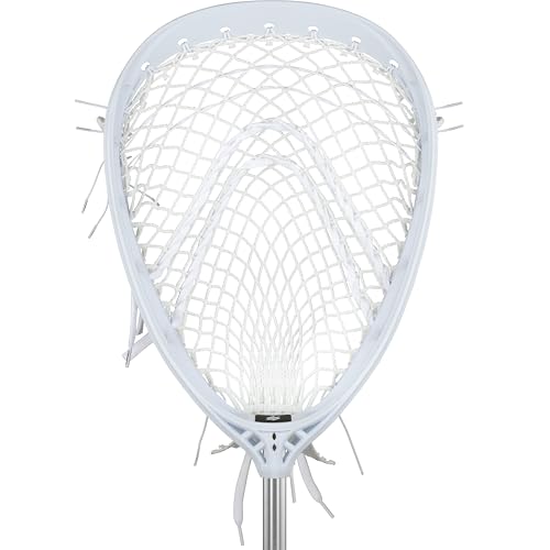 StringKing Complete 2 Pro Goalie Lacrosse Stick - Mark 2G Head on A Series 162 Gram Shaft (Grizzly 2s - White/Silver)
