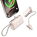 TORRAS Mini Powerbank 5000mAh, 22.5W PD3.0 Schnellladen Power Bank Klein mit integriertem USB-C Kabel, Kompatibel für iPhone 17/16/15 Serie, Samsung s26/s25, Google, iPad Pro/Air, AirPods-Wüste Titan