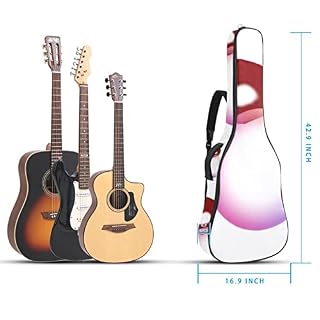 Housse imperméable pour guitare acoustique avec double bandoulière et poche Motif art abstrait, Multicolore 05, 42.9×16… - Les Beatles, Paul McCartney, John Lennon, RIngo Starr, George Harrison Housse imperméable pour guitare acoustique avec double bandoulière et poche Motif art abstrait, Multicolore 05, 42.9x16… – Image 5