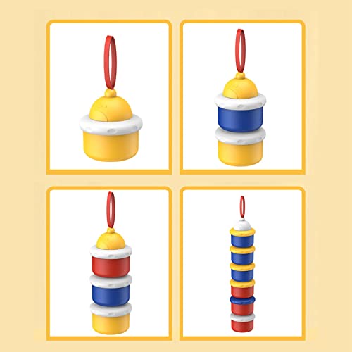 Distribuidor de Leite Em pó, Dispensador Empilhável de Fórmula para Bebês de 3 Camadas para Viagens