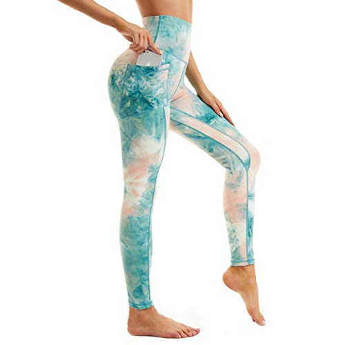 Image of iniber High Waisted Yoga Pants with Pockets for Women 4-Way Stretch Soft Running Workout Leggings Athletic Yoga Pants