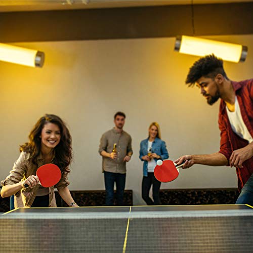Loijon Raquetes de ping pong Raquetes de tênis de mesa de qualidade 2 bastões de ping pong Conjunto