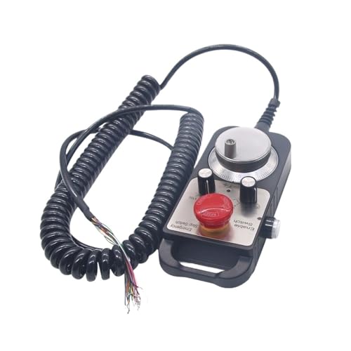 Volant suspendu universel 5V 100PPR 4 axes MPG manivelle électronique avec arrêt d'urgence CNC