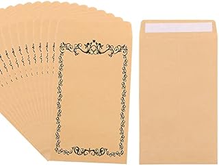 100 Pcs Small Brown Envelopes, Christmas Xmas Money Cash Gift Wallets Self-Adhesive Kraft Paper Coin Envelopes Mini Seed Envelopes for Cash Gifts Money Seeds Wages Notes Beads Stamps