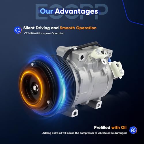 Image of ECCPP AC Compressor for John Deere All Model Fast Cooling AC Compressor with Clutch