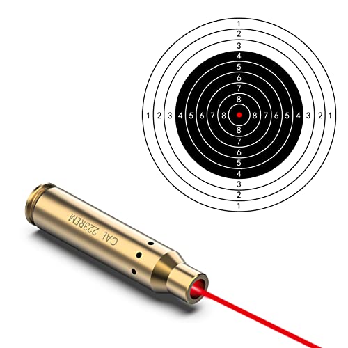 Feyachi 223 5.56 Laser Bore Sight .223 Rem 5.56Mm Nato Red Laser Boresighter For Cal 223 556 With 3 Sets Of Batteries #TOP1