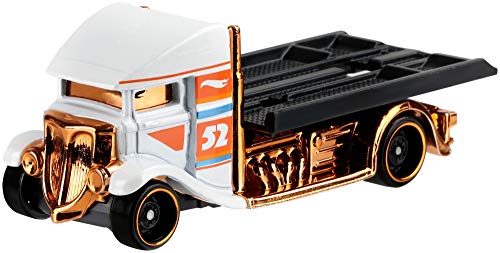 Hot Wheels 2020 Pearl and Chrome Fast Bed Hauler White miniatura 2
