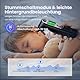 Ohrthermometer für Baby Erwachsene, Ohr Fieberthermometer mit Altersmessung und farbcodierte Temperaturanzeige, digitales infrarot-Thermometer mit 21*Einweg-Schutzkappen(Schwarz)
