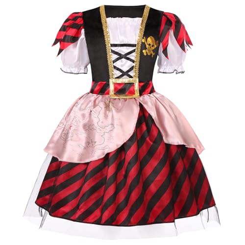 Disfraz completo pirata princesa para niñas 7-9 años miniatura 2