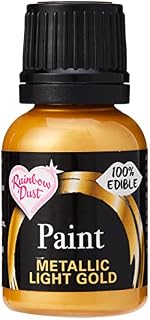 Rainbow Dust Pearl Food Colouring, Edible Paint in Pearlescent Colours, Ready to Use, Easy to Apply, Create Cakes & Cupcakes with an Indulgent Shimmer - Black 25ml