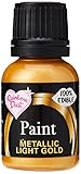 Rainbow Dust Metallic-Lebensmittelfarbe Gold Light, 1er Pack (1 x 25 g)