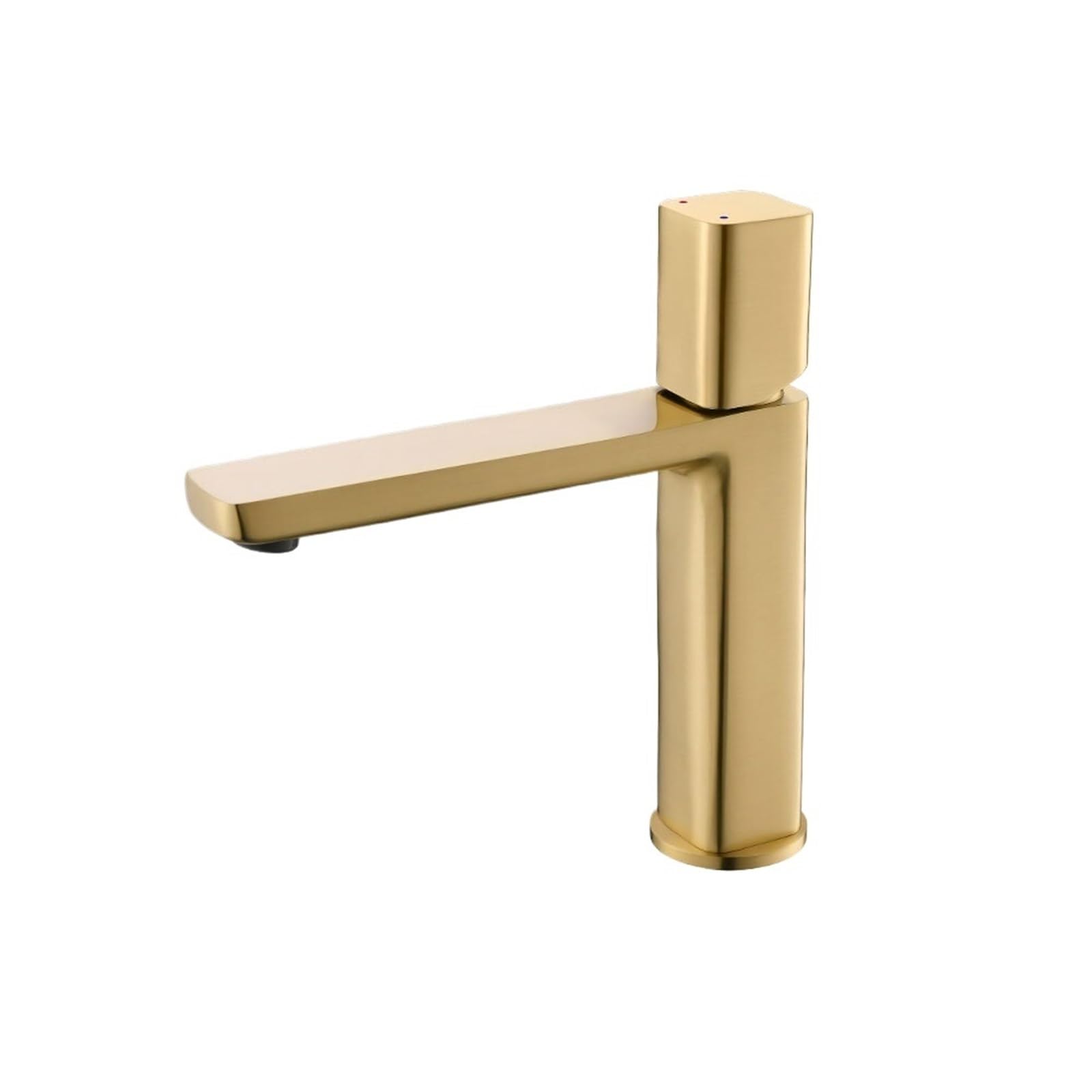 Mkyyioed Color6 Bathroom Taps Basin Faucet Gunmetal Bathroom Sink Tap Square Wash Single Handle Hot And Cold Mixer Deck(Color6)