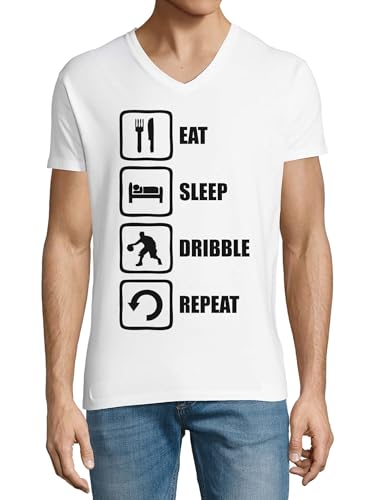T-Shirt Basket Homme en Coton Doux Col V Finition Premium