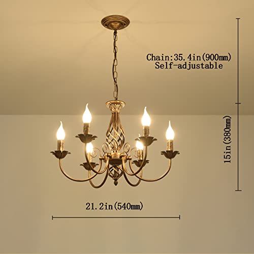Chandelier en métal vintage pour remplacer un éclairage terne par un style rustique - 5