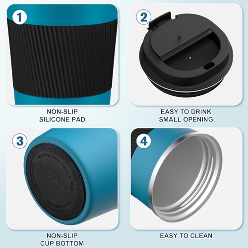 Image of Tlater Travel Mug Blue Black