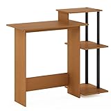 Furinno Escritorio De Computadora, Light Cherry/Black