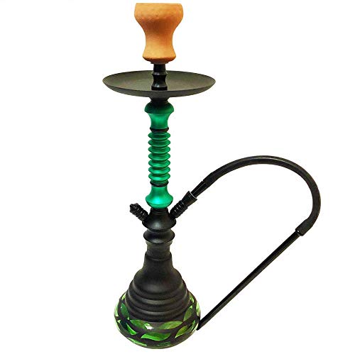 NO ONE Classical Glass Bottle Aluminum stem small Hookah Shisha – Bild 3