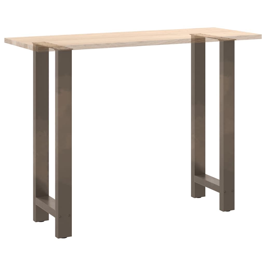vidaXL Patas para Mesa de Bar de Acero Natural (2 Unidades, 50 x 100-101 cm)