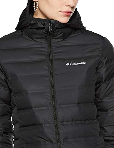 Columbia Jaqueta feminina com capuz Lake 22 Down longa, preta, média