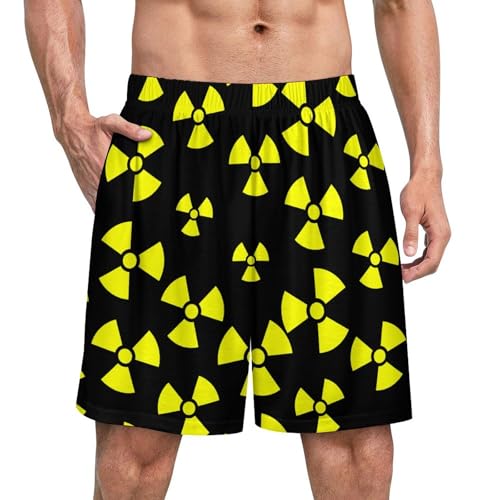 Nuclear Radiation Men's Lounge Shorts Pajama Bottom Sleep Pants Loungewear Swimming Trunks