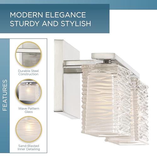 Image of Quoizel Westcap 15 inch Vanity Light, Brushed Nickel, 2-Light