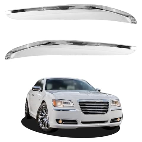 Front Bumper Molding Chrome Trim Set for Chrysler 300 Cover