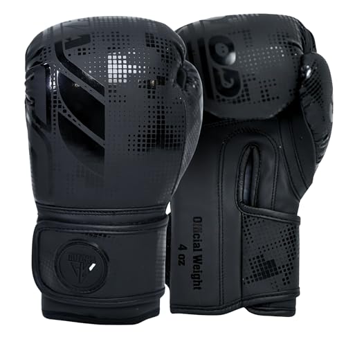 Guantes de boxeo para niños de 4oz y 6oz para entrenamiento de kickboxing y Muay Thai