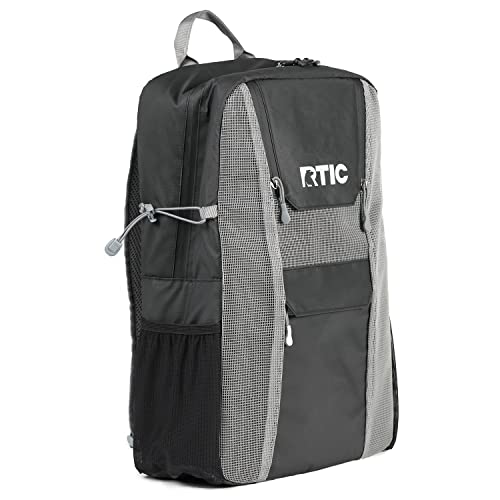 Rtic Chillout 24 Can Backpack Cooler Insulated Portable Soft Cooler Bag For Lunch, Beach, Drink, Beverage, Travel, Camping, Picnic, Car, Hiking, Black/Graphite #TOP1