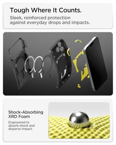 Image of Spigen Tough Armor MagFit for iPhone 17 Pro Case, Black