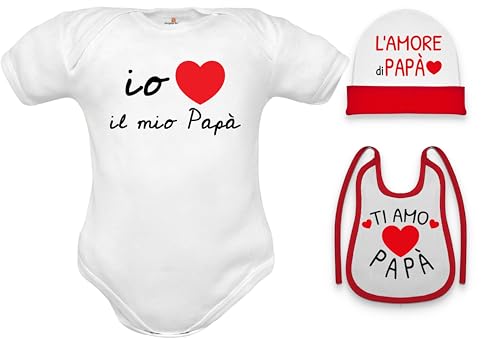 Body bébé J'aime mon papa pour les journées cocooning 6-9 mois