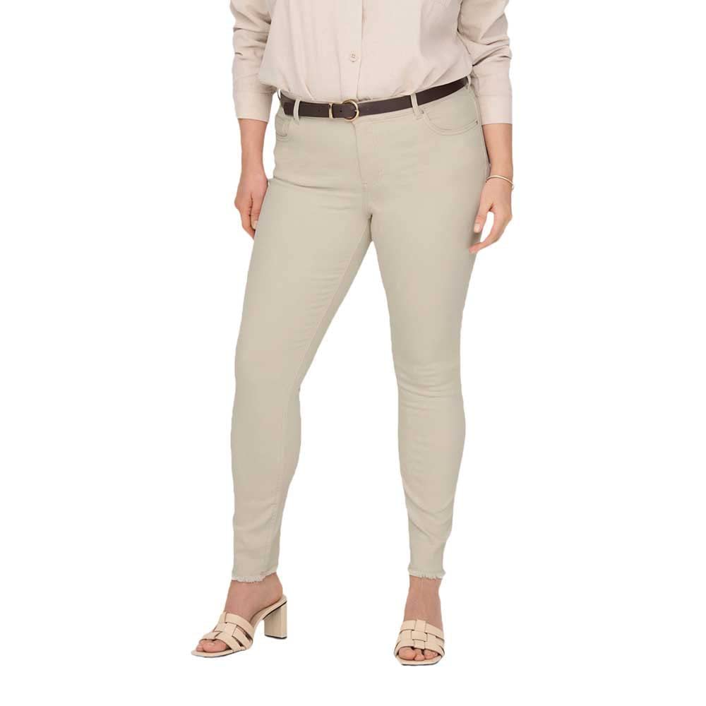 ONLY Carmakoma Carwilly Reg Ank Raw Sk Dnm Dot019 Noos - spodnie jeansowe Kobiety