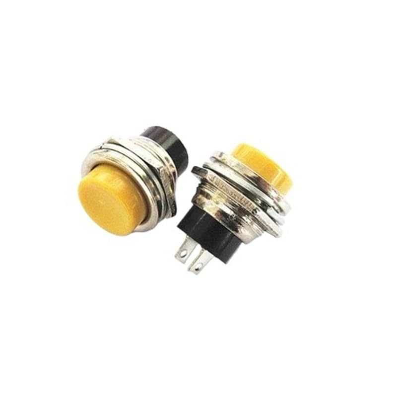 5 pcs DS-212 White Circular Since The Reset Unlocked Small Push Button Switch 16 mm