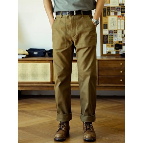 Red Tornado Herringbone Twill Fatigue Pants2