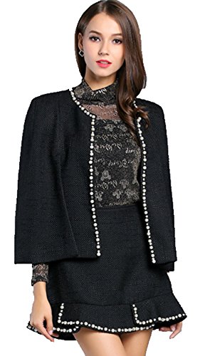 YALI Manteau De Fourrure idéal pour les sorties hivernales et soirées chic