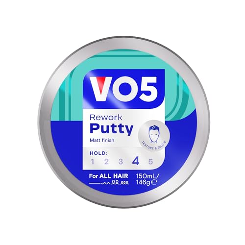 VO5 Rework Putty 150ml Matt Finish Hair Styling Product Strong Hold Level 4
