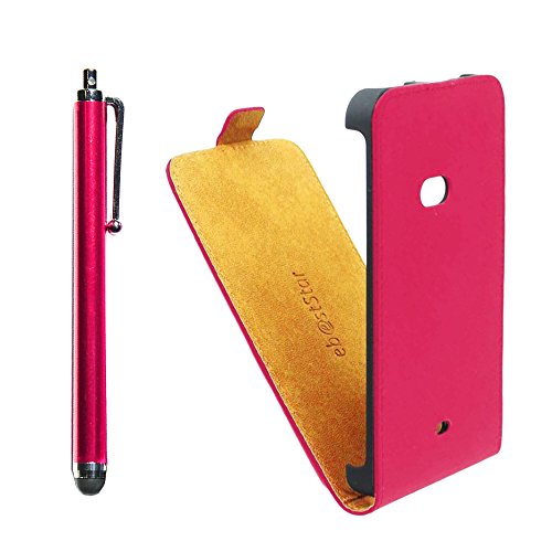 ebestStar - kompatibel mit Nokia Lumia 625 Hülle PU Kunstleder Etui mit Klappe, Handyhülle Schutzhülle Hülle Cover + Stift, Pink [Lumia 625: 133.3 x 72.3 x 9.2mm, 4.7'']